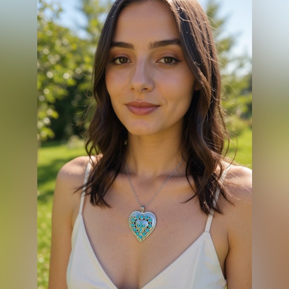 Heart Charm for necklace - Picture 2 of 9